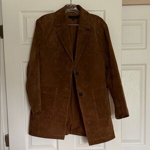 Zara Cognac Brown Leather Jacket XS